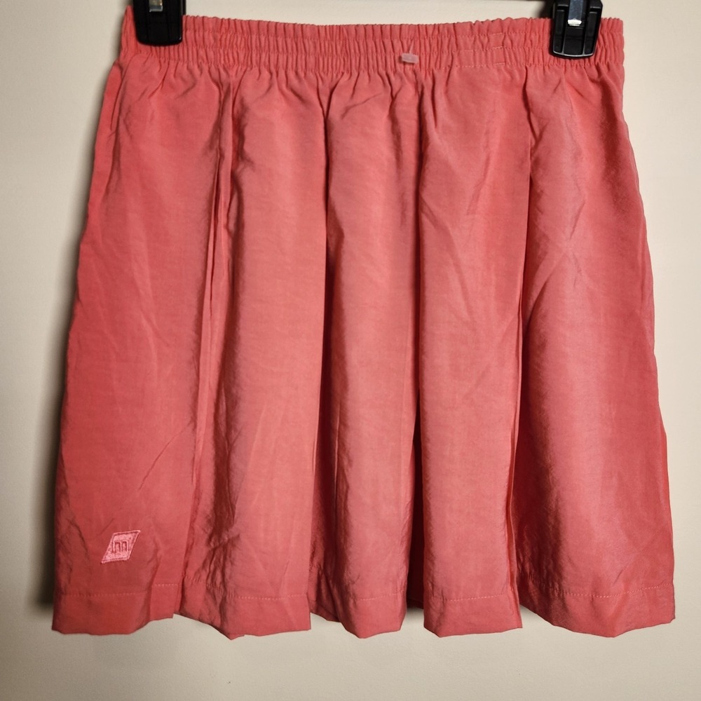 NWT Vintage Mäser Biarritz Pleated Tennis Skirt US 8 Coral Pink Austria
